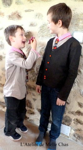 Chemise et veste sans col - 8 et 12 ans - Extrait de Carnet de couture Boys and Girls