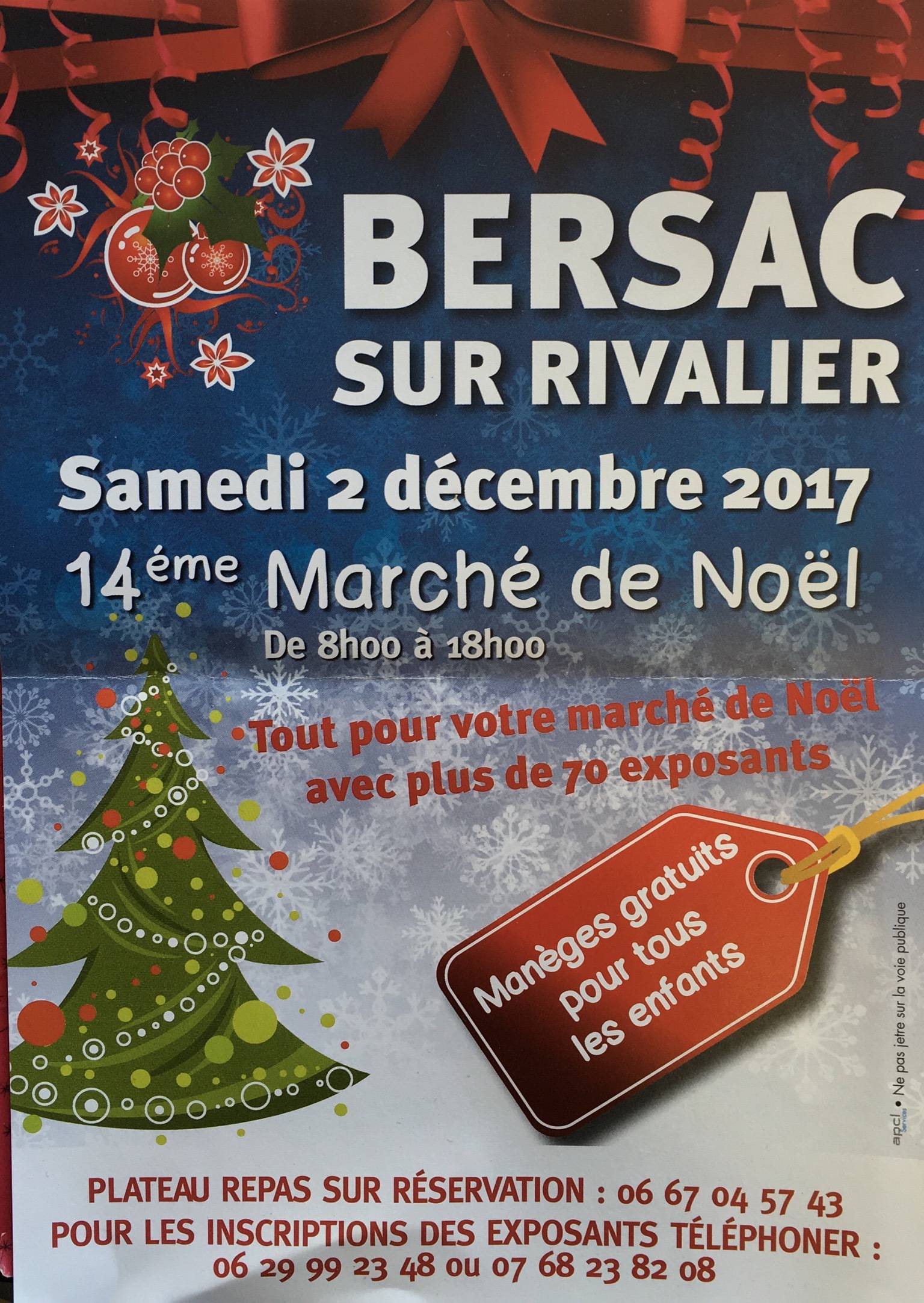 marche de noel bersac sur rivalier